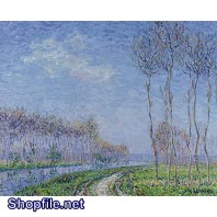 Tranh sơn dầu bầu trời trong xanh